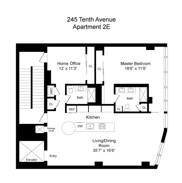 245 Tenth Avenue, 4E | floorplan | View 13