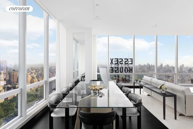 New York City Real Estate | View 157 West 57th Street, 50A | Living Room | View 8