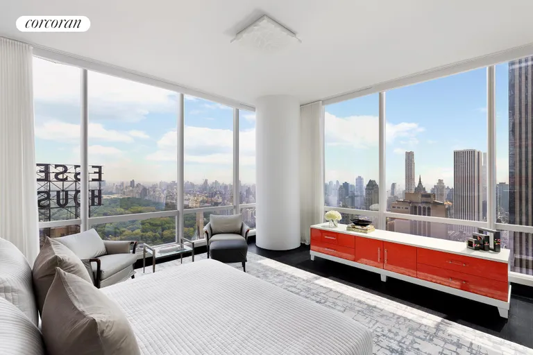 New York City Real Estate | View 157 West 57th Street, 50A | Master Bedroom | View 16