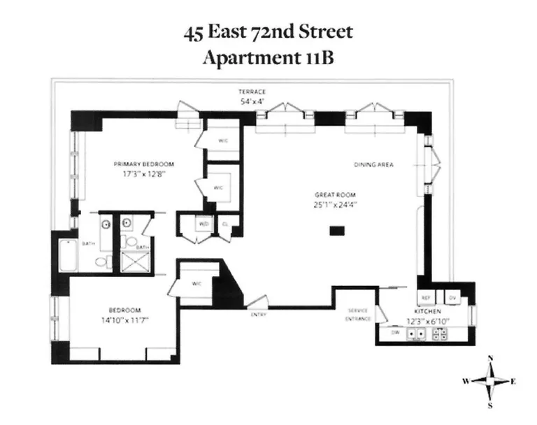 45 East 72Nd Street, 11B | floorplan | View 12