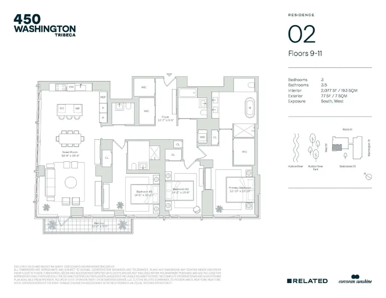 450 Washington Street, 1102 | floorplan | View 13