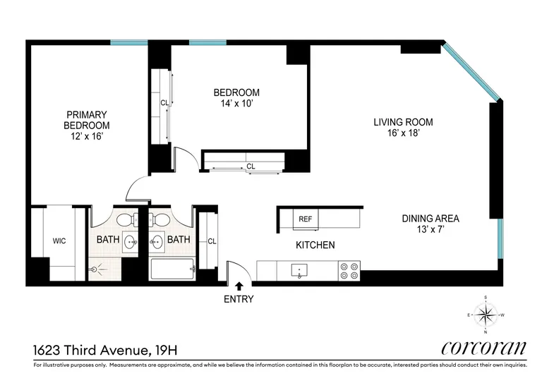 1623 3RD Avenue, 19H | floorplan | View 11