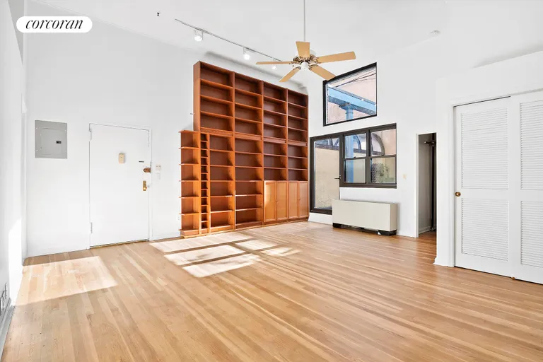 New York City Real Estate | View 121 Pacific Street, A1G | Living room w/access to patio | View 2