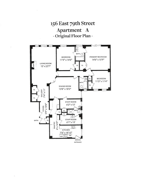 156 East 79th Street, 4A | floorplan | View 14
