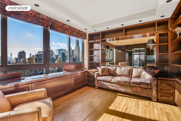 New York City Real Estate | View 100 United Nations Plaza, 38B | 2nd bedroom with built-ins | View 7