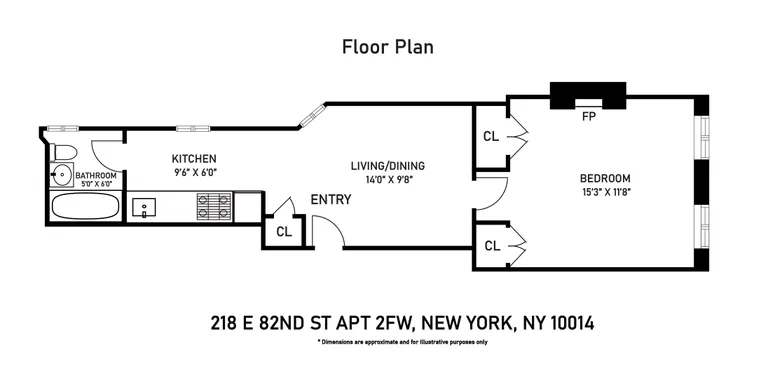 218-220 East 82Nd Street, 2FW | floorplan | View 6