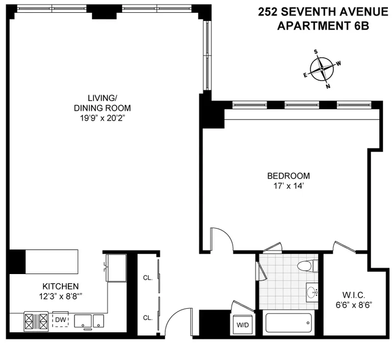 252 Seventh Avenue, 6B | floorplan | View 11