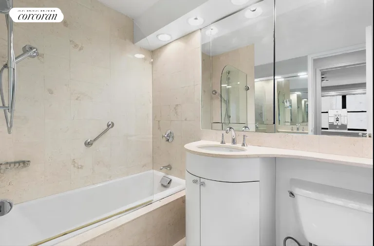 New York City Real Estate | View 200 East 24th Street, 501 | master full bath w/tub & shower | View 12