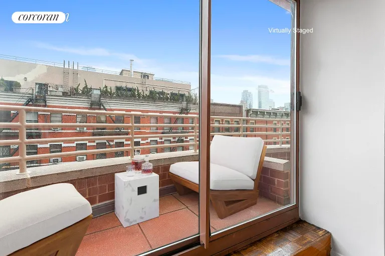 New York City Real Estate | View 350 West 50th Street, 5A | Private terrace | View 2