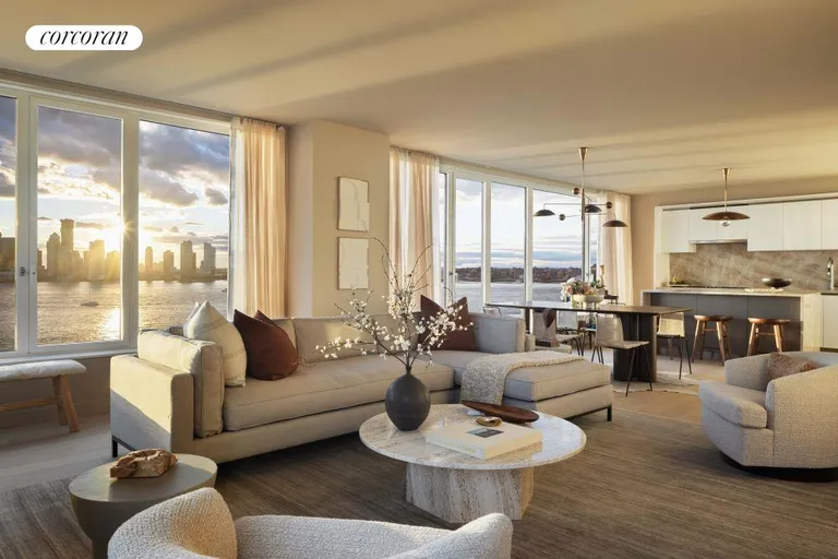 New York City Real Estate | View 450 Washington Street, 1002 | 3 Beds, 3 Baths | View 1