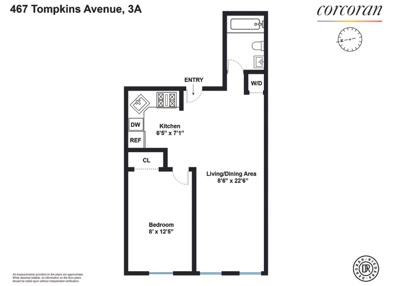 467 Tompkins Avenue, 3A | floorplan | View 12