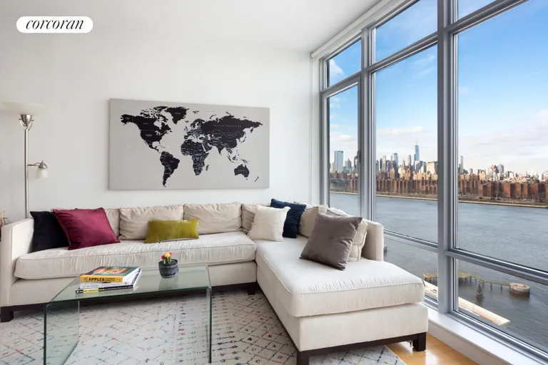 New York City Real Estate | View 1 NORTHSIDE PIERS, 21C | Living Room | View 2