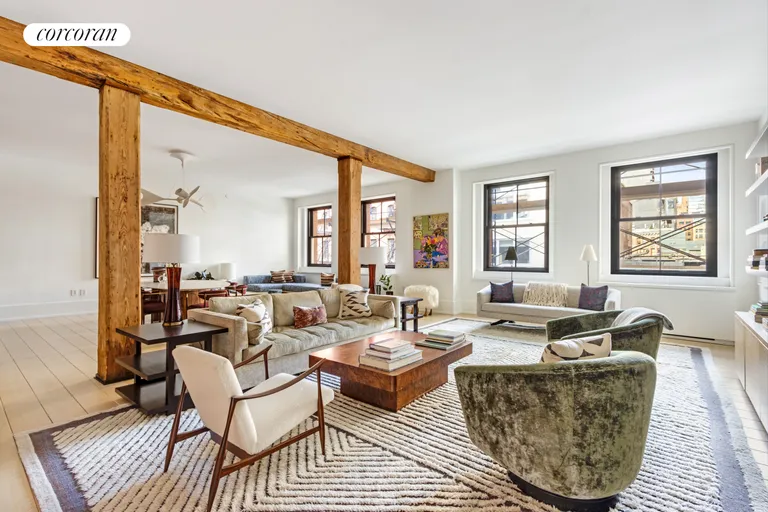 New York City Real Estate | View 443 Greenwich Street, 4F | Living Room/Great Room | View 2