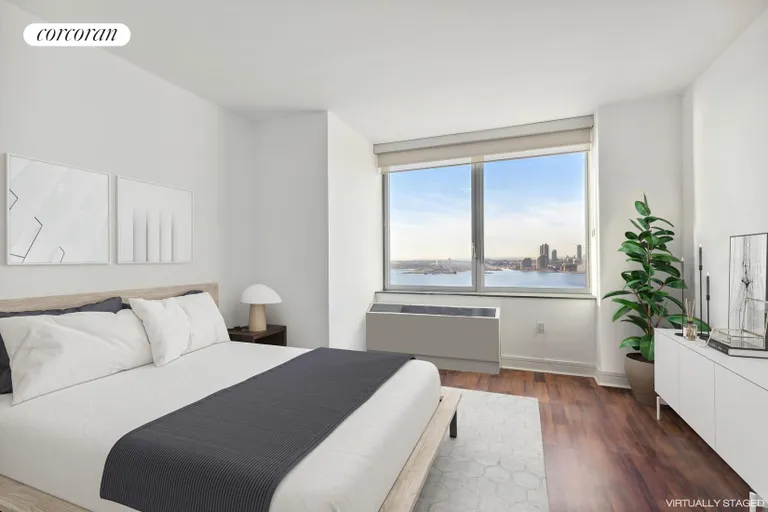 New York City Real Estate | View 30 West Street, 19G | Primary Bedroom | View 4