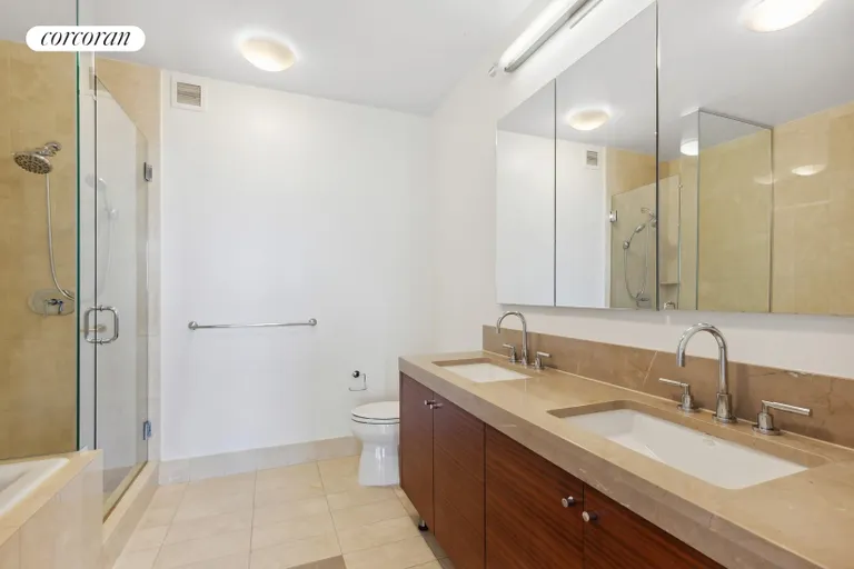 New York City Real Estate | View 30 West Street, 19G | Primary Bathroom | View 5