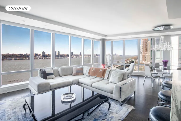 New York City Real Estate | View 50 Riverside Boulevard, 15C | Living Room | View 2