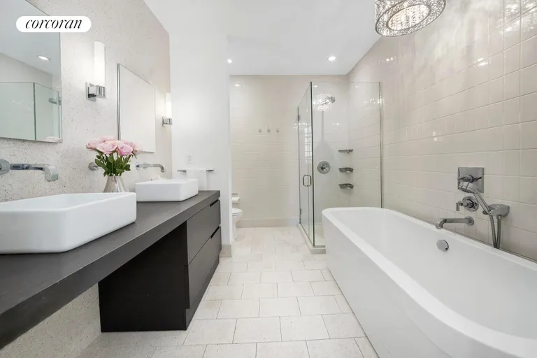 New York City Real Estate | View 360 Furman Street, 810 | Primary Bathroom | View 6