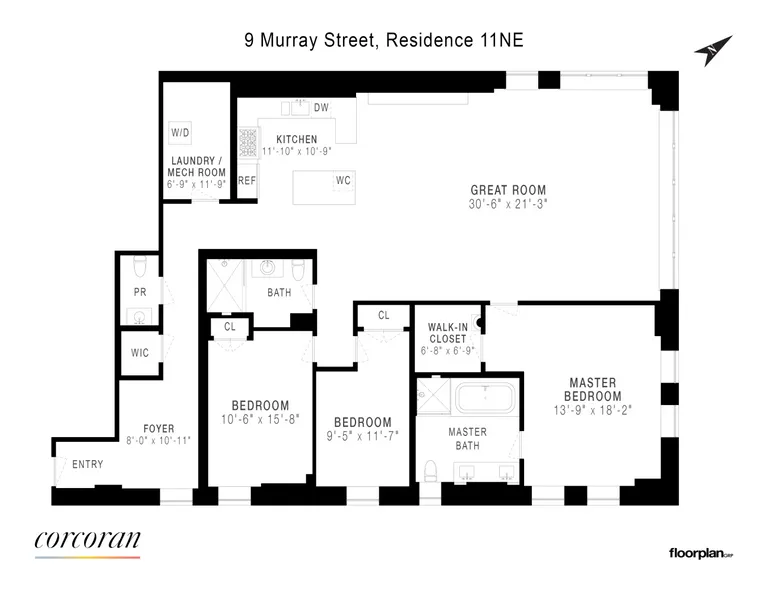 9 Murray Street, 11NE | floorplan | View 17