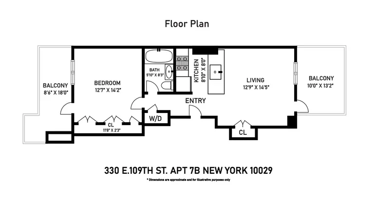 330 East 109th Street, 7B | floorplan | View 19