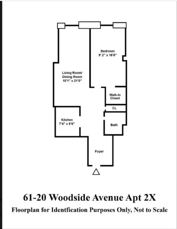 61-20 Woodside Avenue, 2X | floorplan | View 7