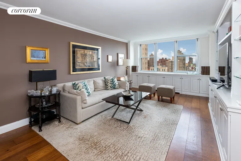 New York City Real Estate | View 301 East 79th Street, 32H | Living Room with Amazing Views | View 4
