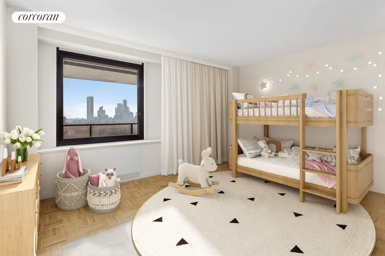 New York City Real Estate | View 531 Main Street, 1603 | 2nd bedroom | View 6
