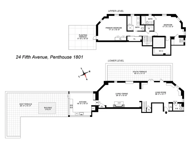 24 Fifth Avenue, 1801 | floorplan | View 1