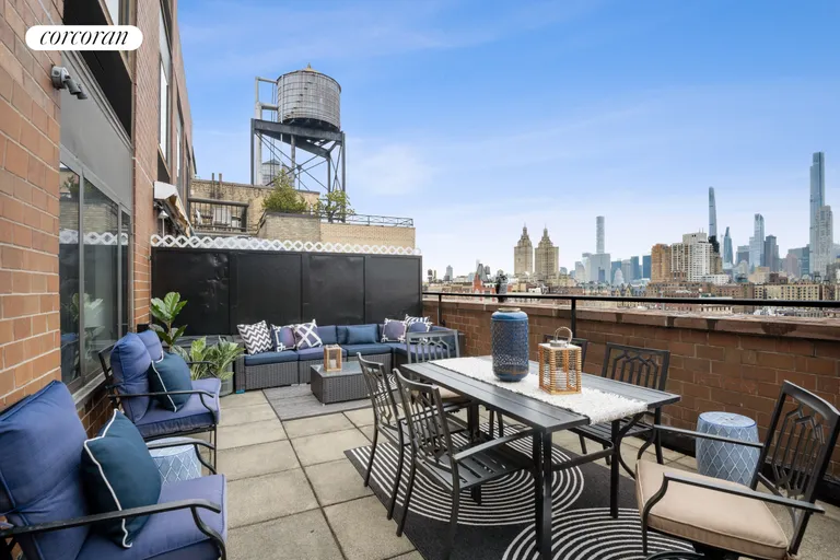 New York City Real Estate | View 130 West 79th Street, 17D | South Terrace | View 6