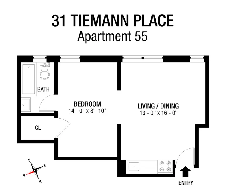 31 Tiemann Place, 55 | floorplan | View 5