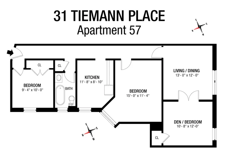 31 Tiemann Place, 57 | floorplan | View 9