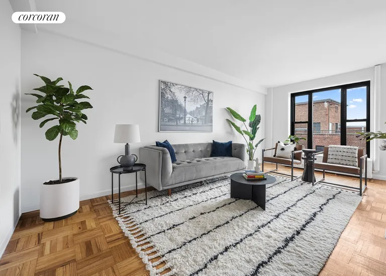 New York City Real Estate | View 361 Clinton Avenue, 12A | Living Room | View 2