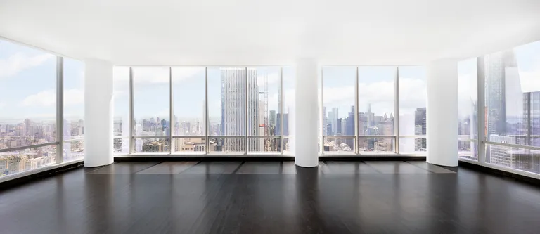 New York City Real Estate | View 157 West 57th Street, 56C | Living Room | View 4