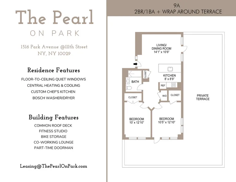 1516 Park Avenue, 9A | floorplan | View 17