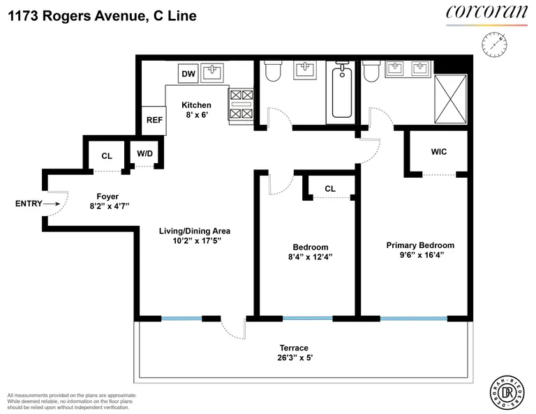 1173 Rogers Avenue, 2C | floorplan | View 11