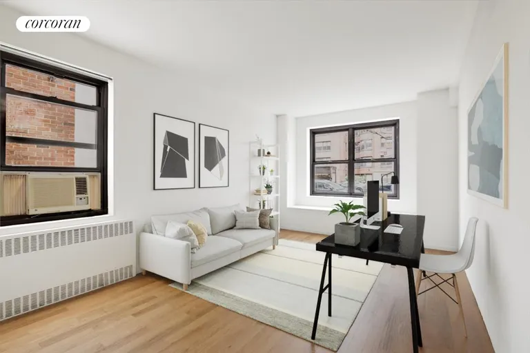 New York City Real Estate | View 425 East 79th Street, 1F | Virtually staged office | View 5