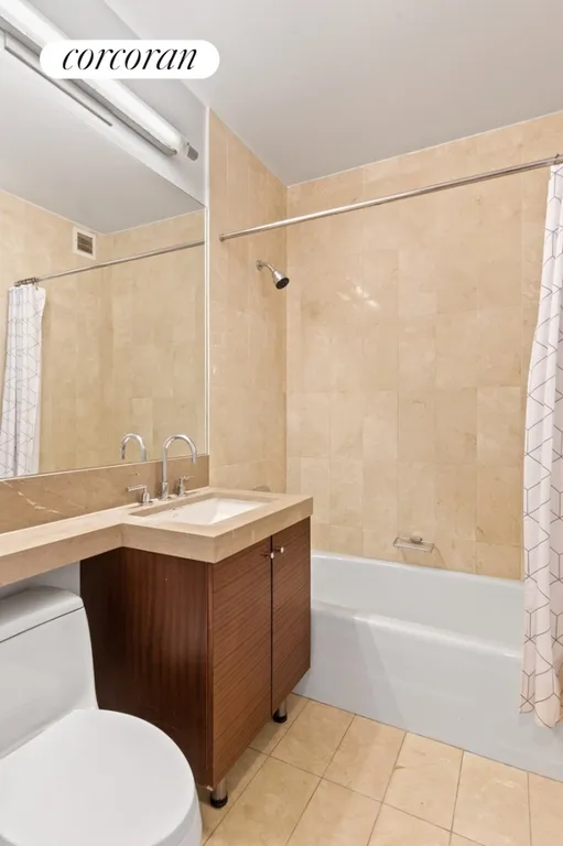New York City Real Estate | View 30 Little West Street, 15D | Primary Bathroom | View 6