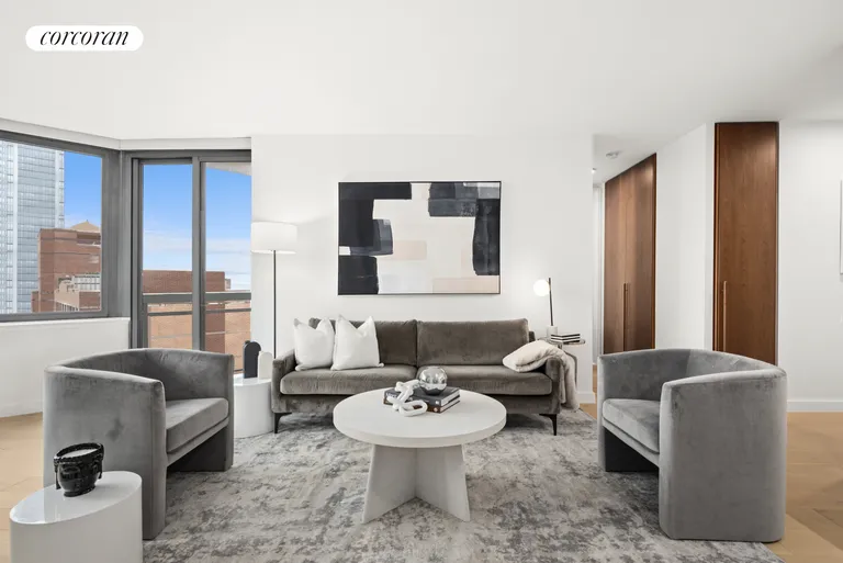 New York City Real Estate | View 500 West 43rd Street, 34F | Living Room | View 2