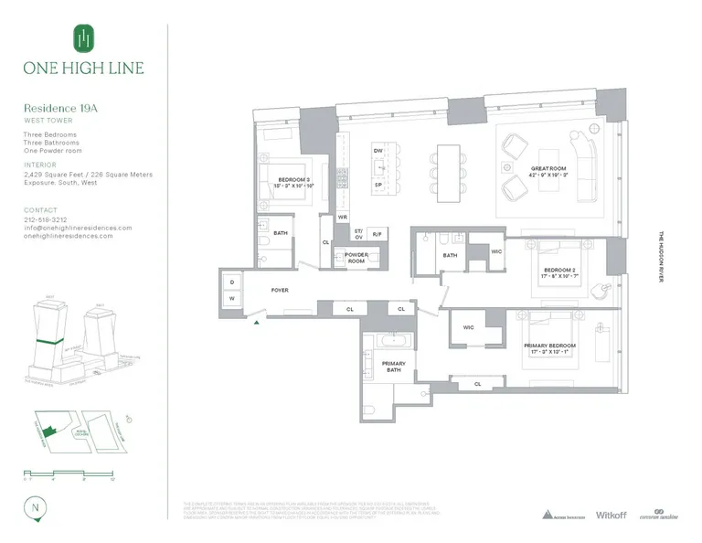 500 West 18th Street, WEST_19A | floorplan | View 5