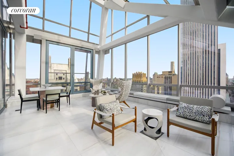 New York City Real Estate | View 157 West 57th Street, 41D | Solarium/Greenhouse | View 3