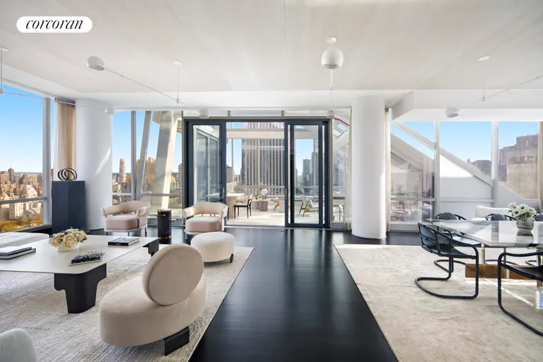 New York City Real Estate | View 157 West 57th Street, 41D | Living Room | View 4