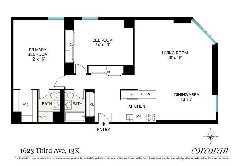 1623 3RD Avenue, 13K | floorplan | View 11