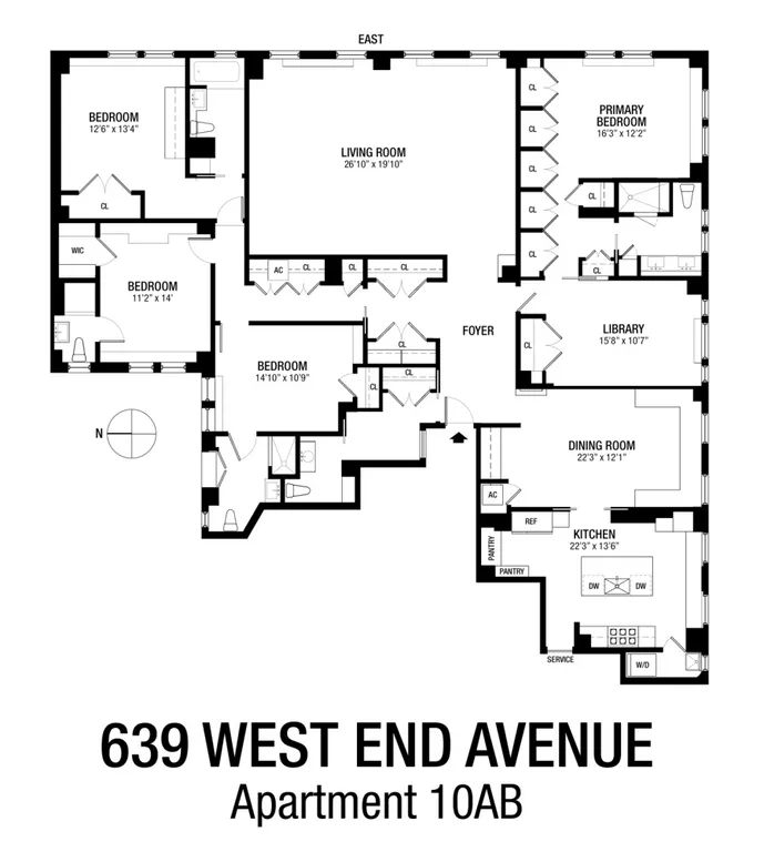 639 West End Avenue, 10AB | floorplan | View 18