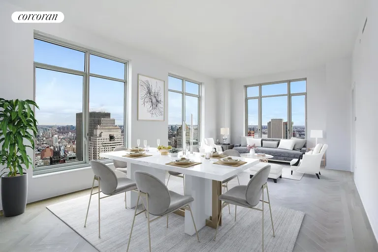 New York City Real Estate | View 30 Park Place, 54B | 3 Beds, 3 Baths | View 1