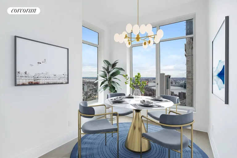 New York City Real Estate | View 30 Park Place, 54B | Dining Room | View 6