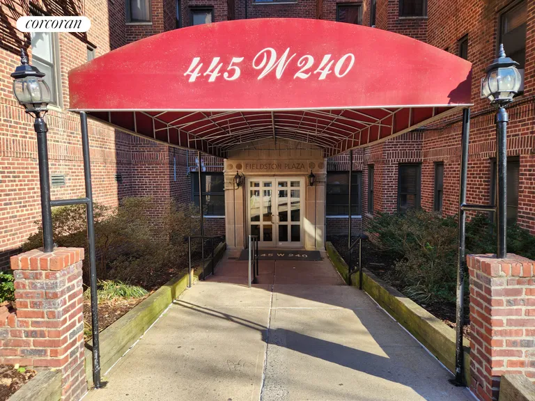 New York City Real Estate | View 445 West 240th Street, 4A | Canopy Bldg Entrance | View 17