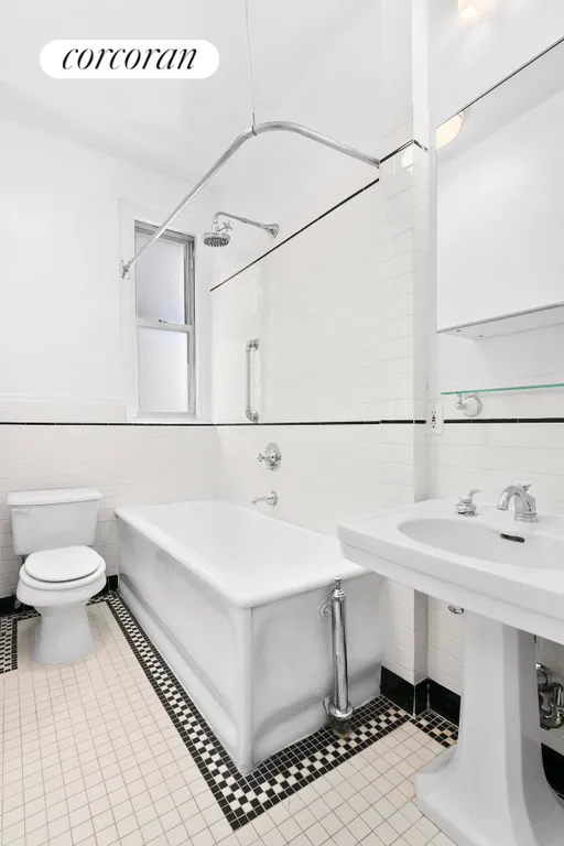 New York City Real Estate | View 780 West End Avenue, 3E | Windowed Bathroom | View 8