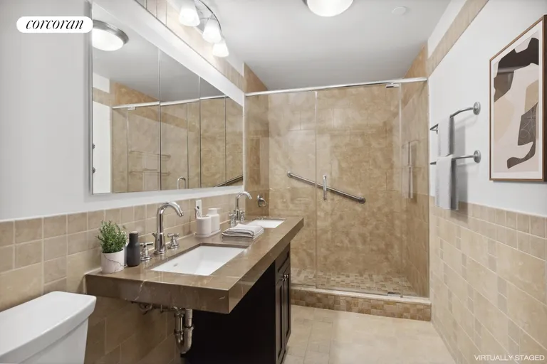 New York City Real Estate | View 145 Park Place, 1C | Primary Bathroom | View 4