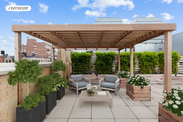 New York City Real Estate | View 215 West 88th Street, 12E | Landscaped Roof Terrace | View 16