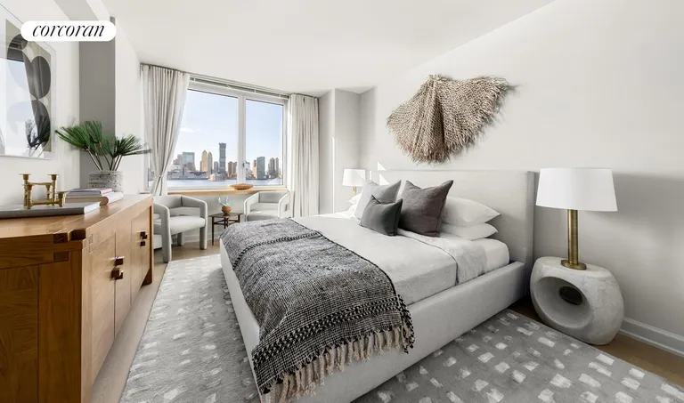 New York City Real Estate | View 20 River Terrace, 5J | Primary Bedroom | View 5
