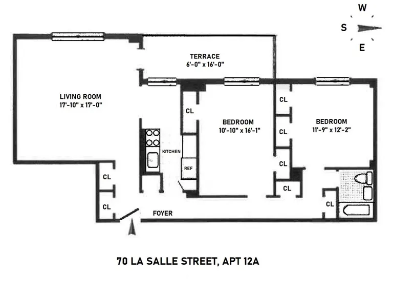 70 LaSalle Street, 12A | floorplan | View 9